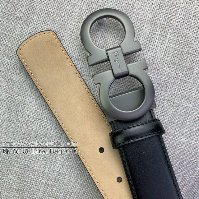 菲拉格慕男士皮帶 Ferragamo雙面牛皮紋理腰帶  jjp1925